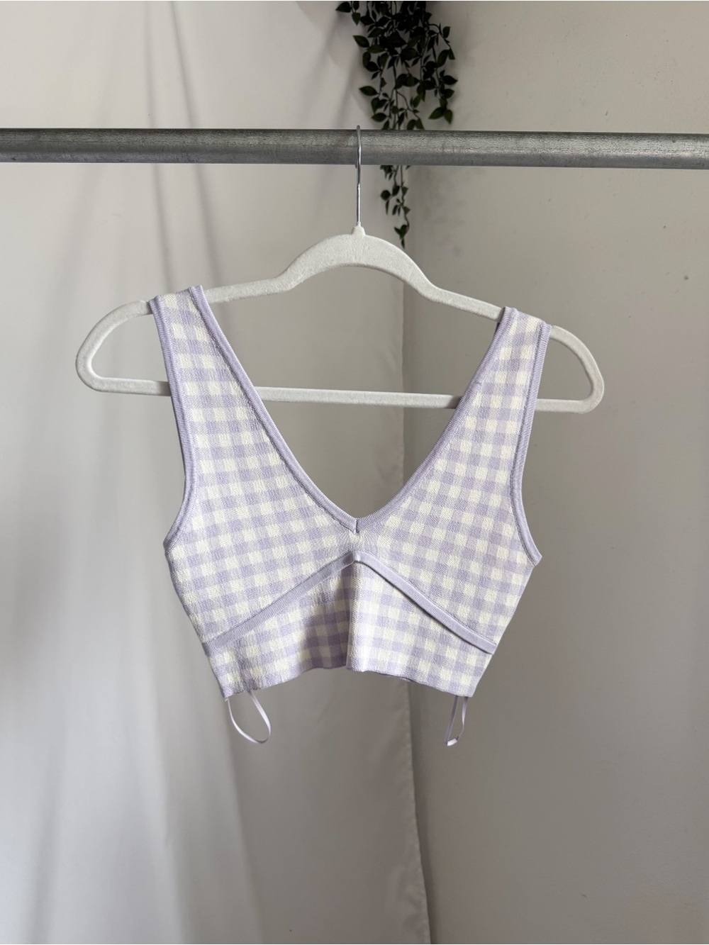 Zara gingham tank